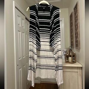 INC Striped Cardigan Sweater